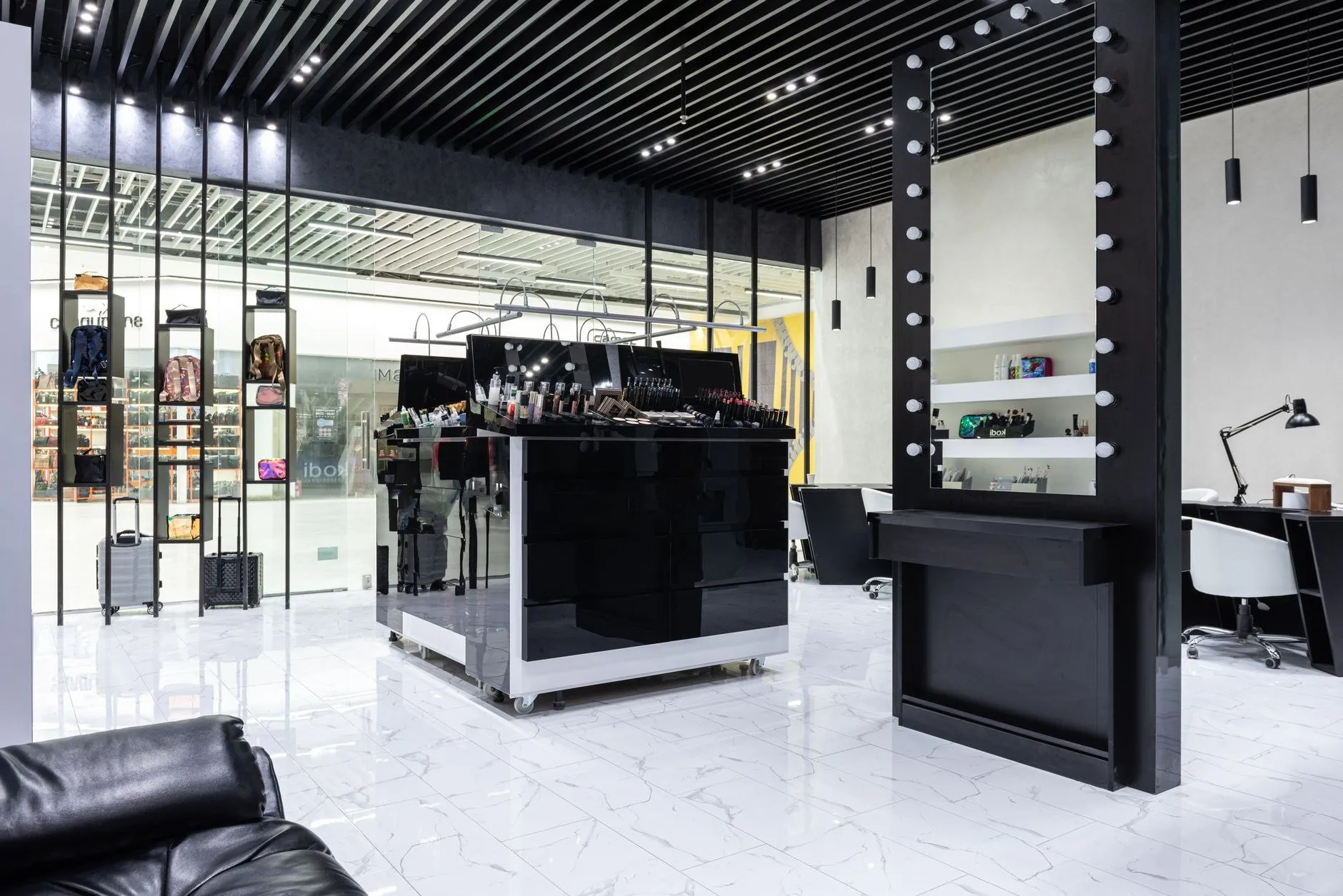 Retail store interior with halo display lighting, a typical Australian commercial application for SAA approved track lighting