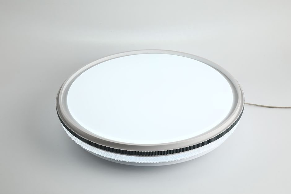 ODM LED lighting — an existing catalog fixture rebranded for a customer at an ENCORE lighting factory